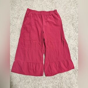 NWoT Maroon Wide-Leg Pants